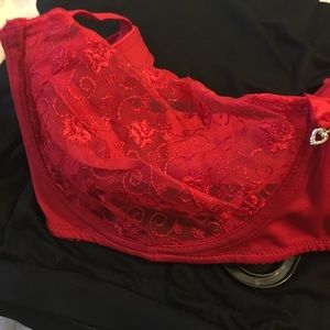 Vogue Secret Red Lace Bra